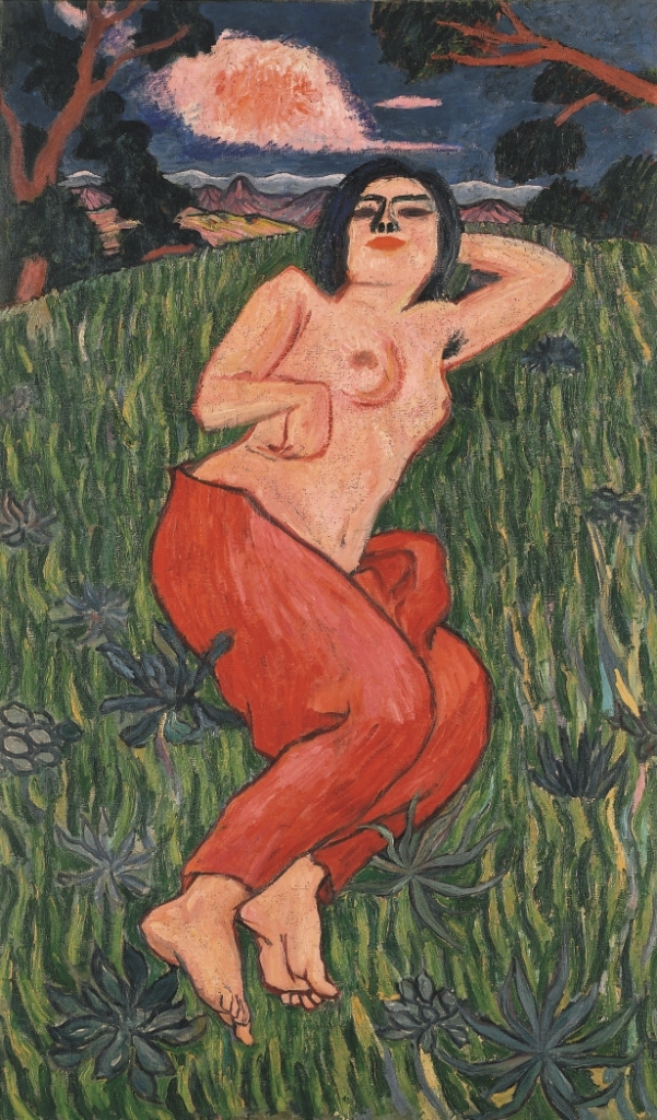 《裸体美人》1912年 油彩、画布 東京国立近代美術館 蔵 重要文化財