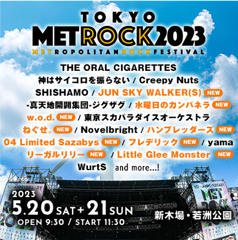 『TOKYO METROPOLITAN ROCK FESTIVAL 2023』