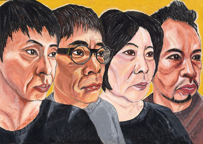 メインビジュアルには大倉孝二が描いた4人の横顔の絵が採用された。「見事だね。すごい熱量を感じる。何に対する熱量かは分からないけれど、むやみな熱量がある」と、いとうせいこうも絶賛。
