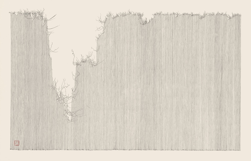 《源氏物語書巻五十五帖「椎本」》59cm×94cm 2008年