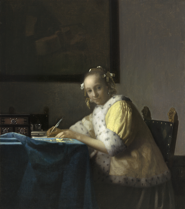 ヨハネス・フェルメール《手紙を書く女》1665年頃 ワシントン・ナショナル・ギャラリー　National Gallery of Art, Washington, 