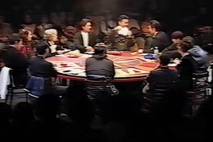 『12人のおかしな大阪人』1995年舞台（記録映像をキャプチャ）。