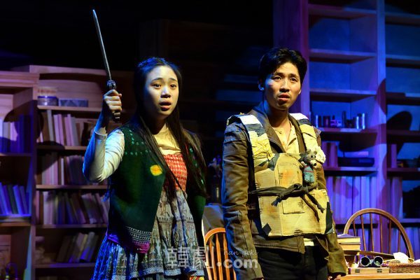 ピンキーとクランジョ姉弟を演じた、イ・ヒョンジュ（左）とキム・ヨンテク