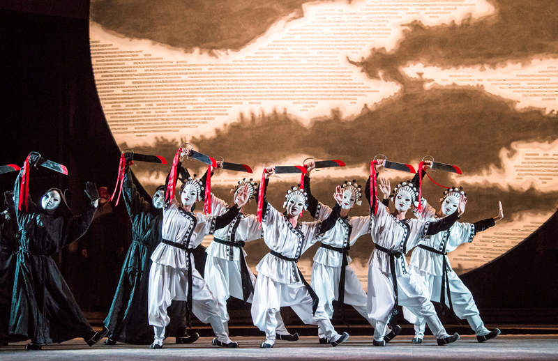Production photo of Turandot, The Royal Opera  ©2017 ROH. Photographed by Tristram Kenton