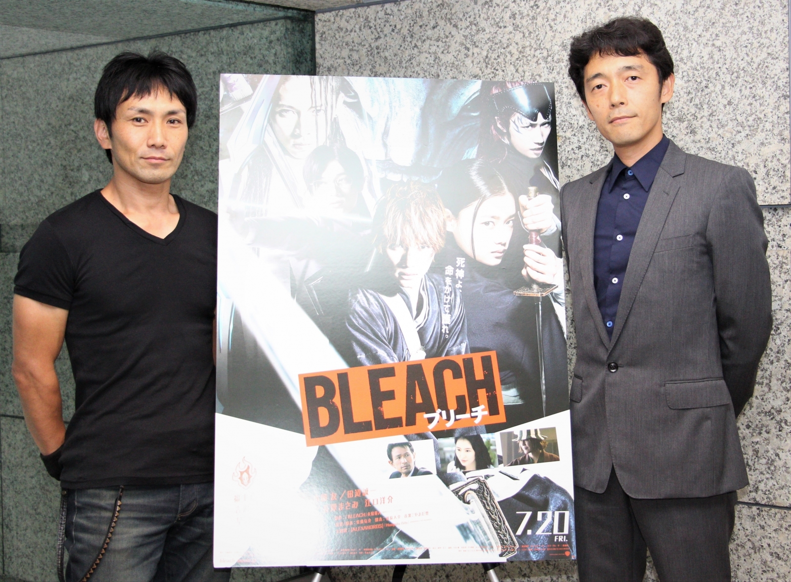 左から、『BLEACH』下村勇二アクション監督、佐藤信介監督