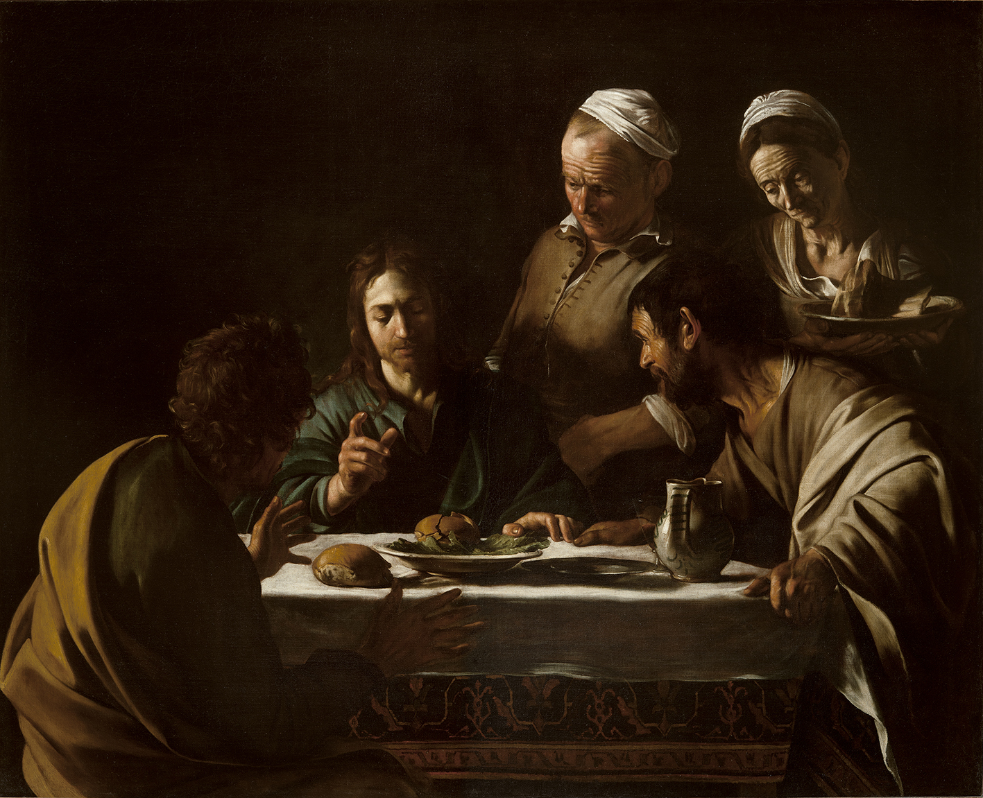 カラヴァッジョ 《エマオの晩餐》 1606年 ミラノ、ブレラ絵画館 Photo courtesy of Pinacoteca di Brera, Milan