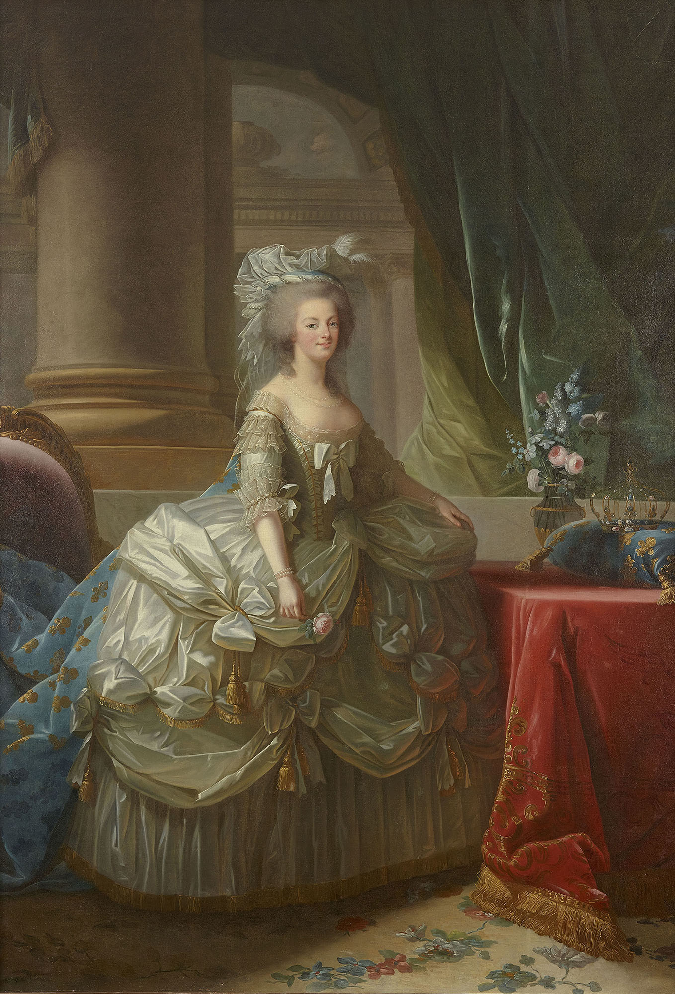 エリザベト=ルイーズ・ヴィジェ・ル・ブラン 《フランス王妃 マリー・アントワネット》 1785年 ヴェルサイユ宮殿美術館 (C)Château de Versailles (Dist. RMN-GP)/ ©Christophe Fouin
