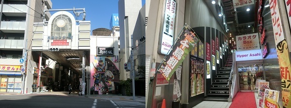 高槻千鳥劇場はJR高槻駅から歩いてすぐの商店街にある。