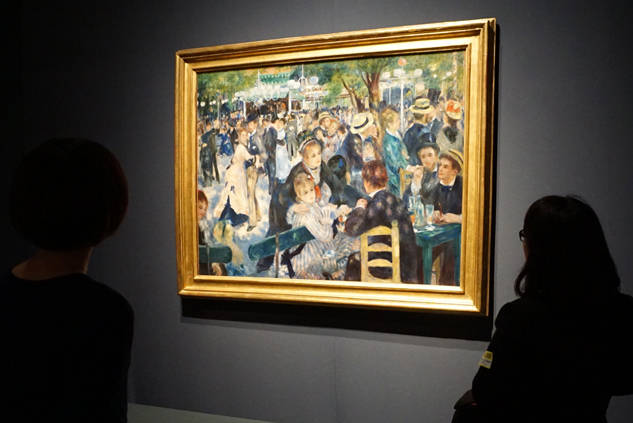 《ムーラン・ド・ラ・ギャレットの舞踏会》　1876年、油彩／カンヴァス　オルセー美術館 © Musée d'Orsay, Dist. RMN-Grand Palais / Patrice Schmidt / distributed by AMF