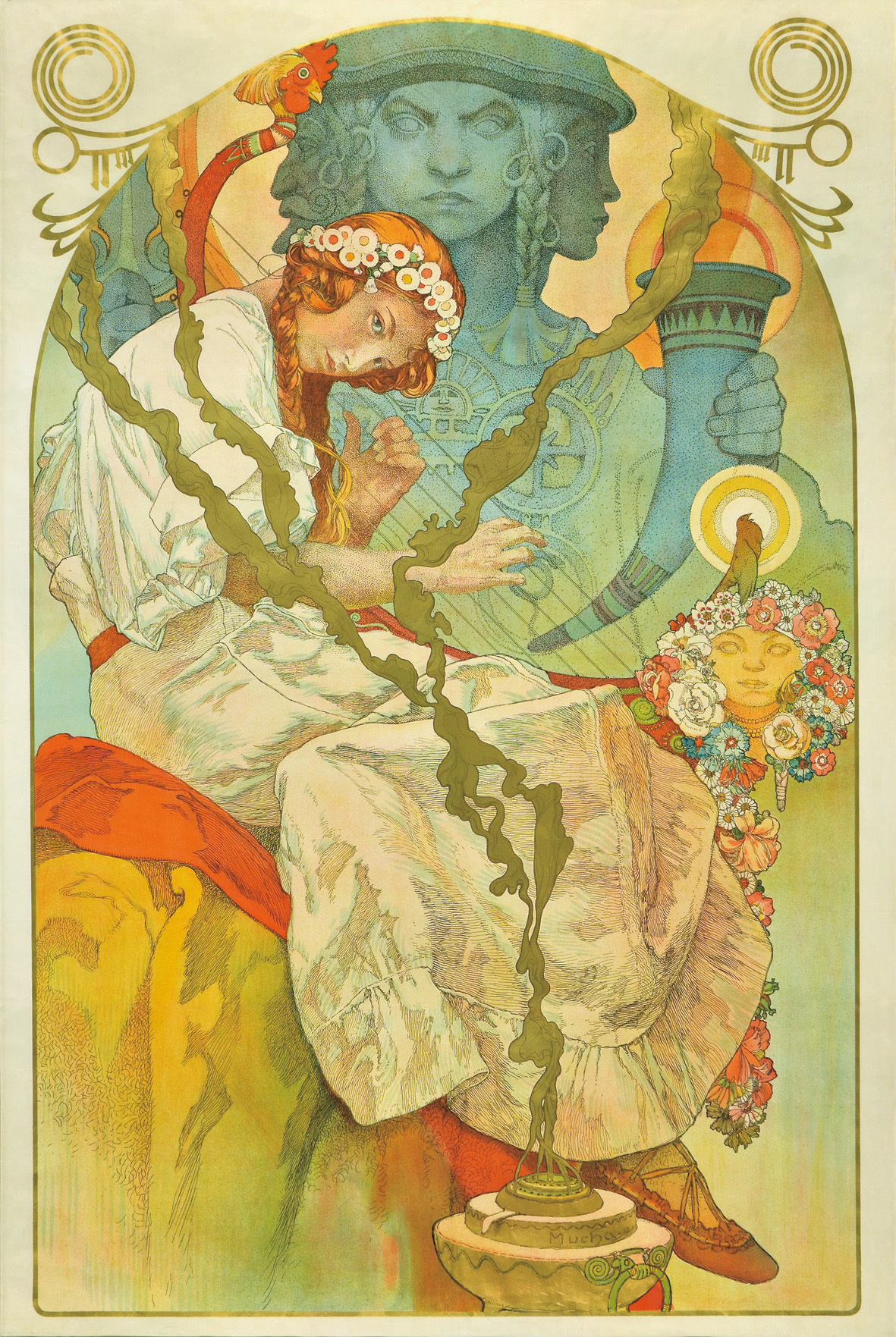 ポスター「《スラヴ叙事詩》展」（部分）1928年／リトグラフ