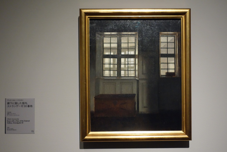 ヴィルヘルム・ハマスホイ《廊下に面した室内、ストランゲーゼ30番地》1903年　デーヴィズ・コレクション