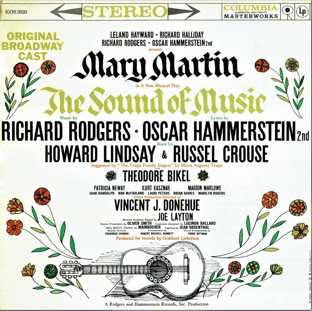 『サウンド・オブ・ミュージック』ブロードウェイ初演時（1959年）に発売された、オリジナル・キャストLP（現在は、輸入盤CDで入手可）