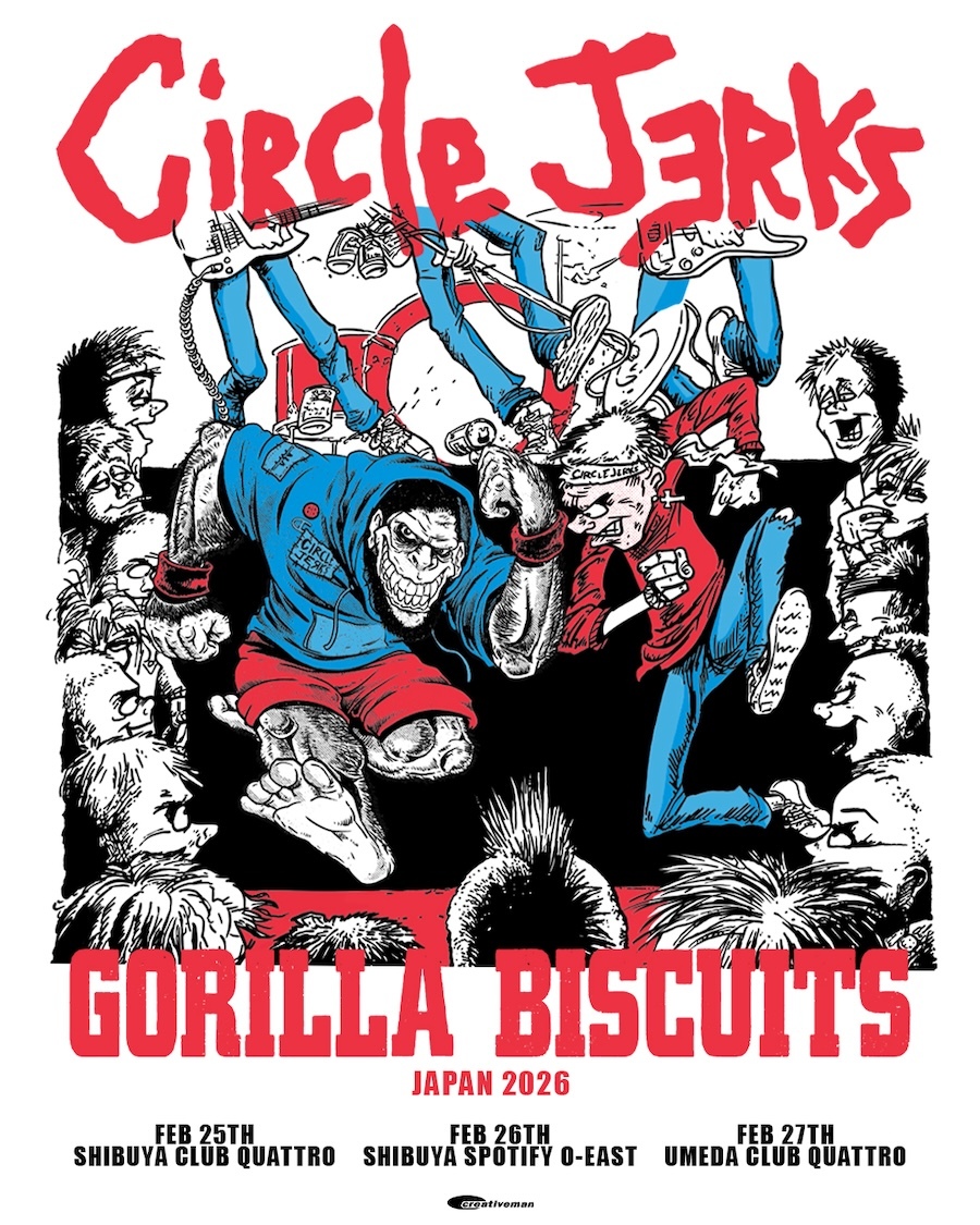 CIRCLE JERKS × GORILLA BISCUITS ジャパン・ツアー