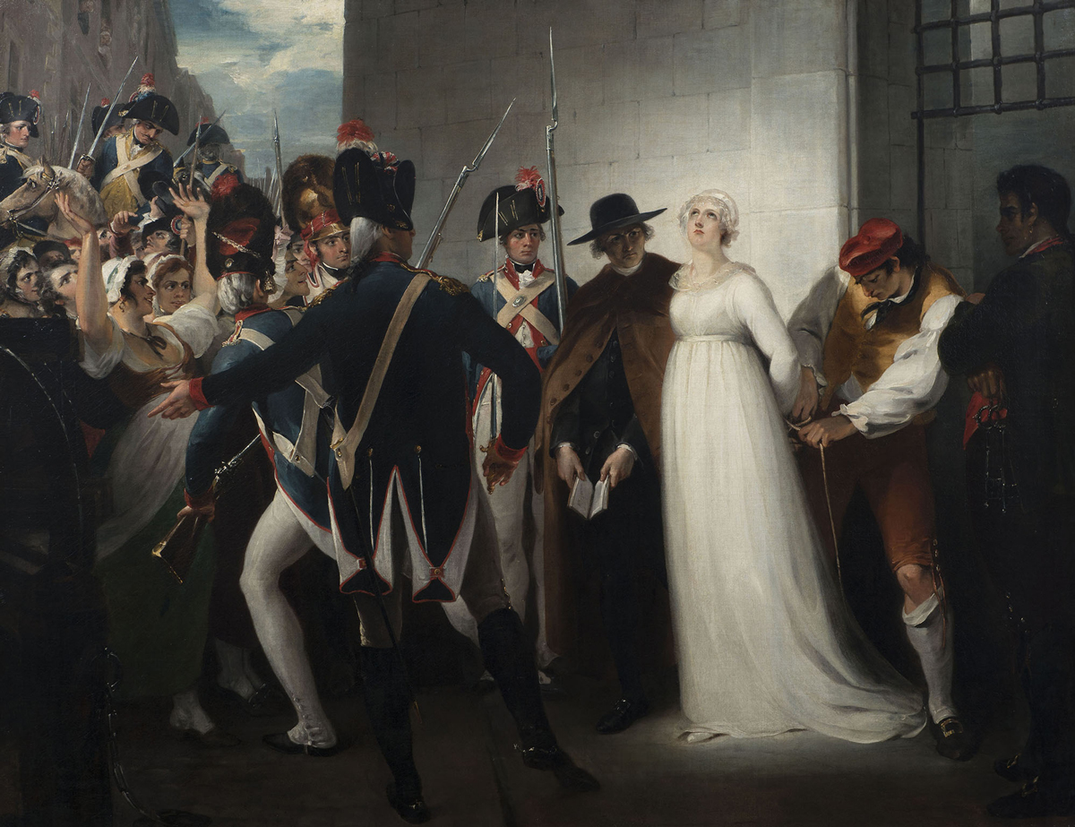 ウィリアム・ハミルトン《死刑に処されるマリー・アントワ ネット　1793年10月16日》1794年　￼ヴィジル、フランス革命美術館