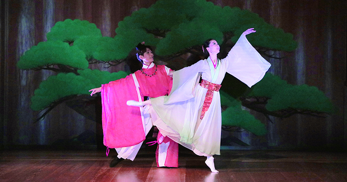 バレエ『御佩劍』緑間玲貴　前田奈美甫　（撮影：仲程長治）