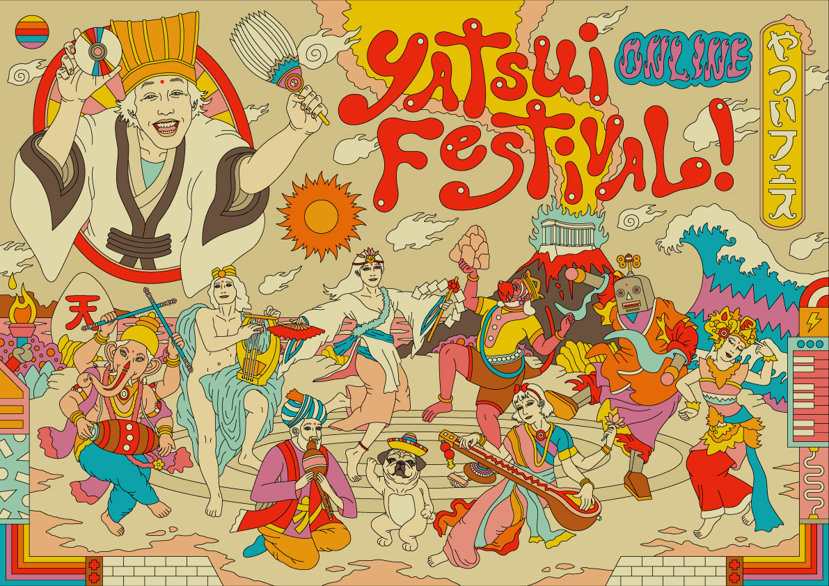 『ONLINE YATSUI FESTIVAL! 2020』 　アートディレクション：太田雄介／イラストレーション：Ardneks Paraiso Graphica