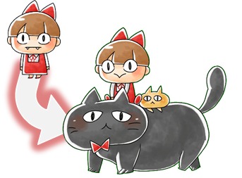 ねこ娘にはニャンコが追加で愛らしく