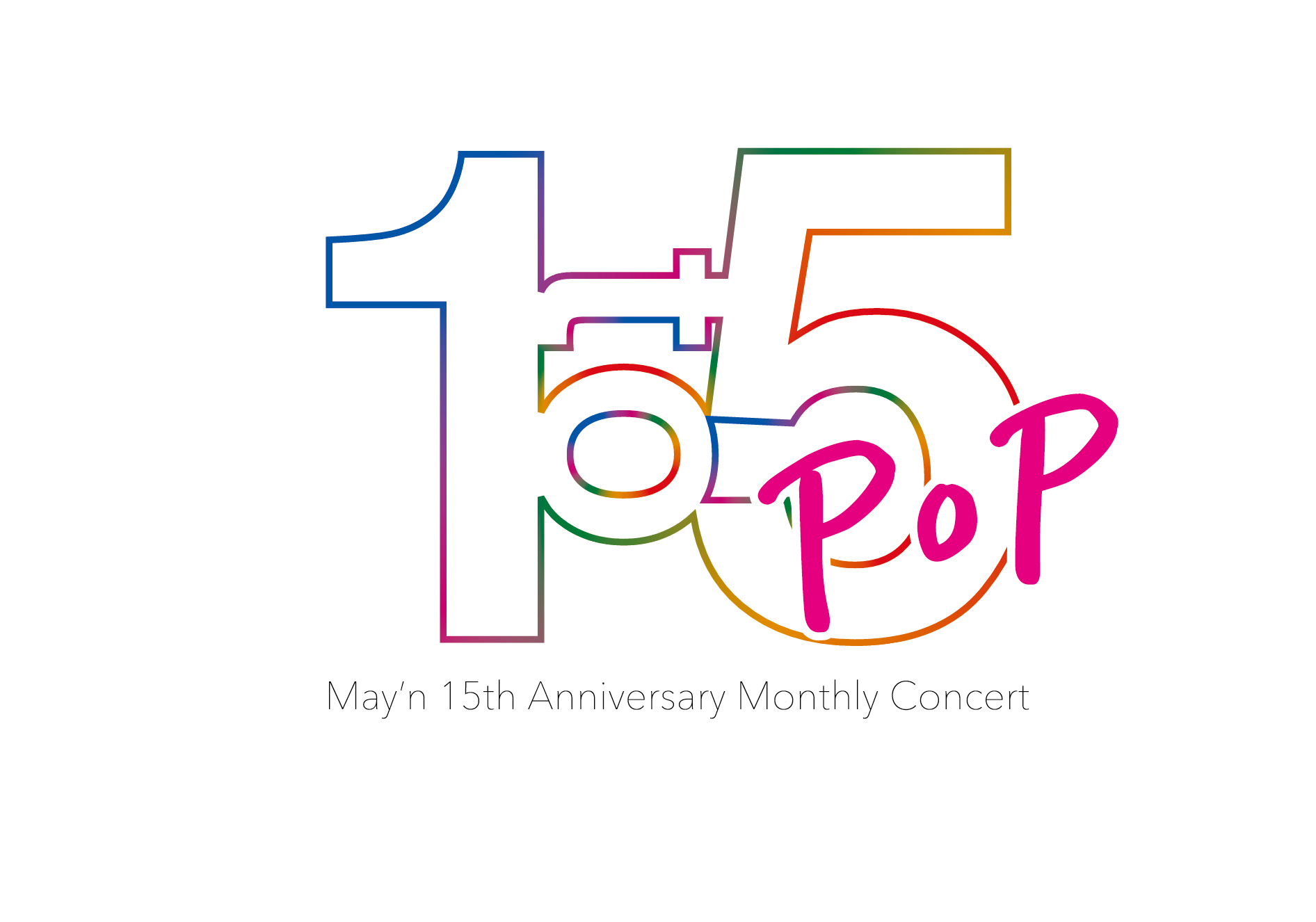 『May’n 15th Anniversary Monthly Concert 「1 to 5」』ロゴ