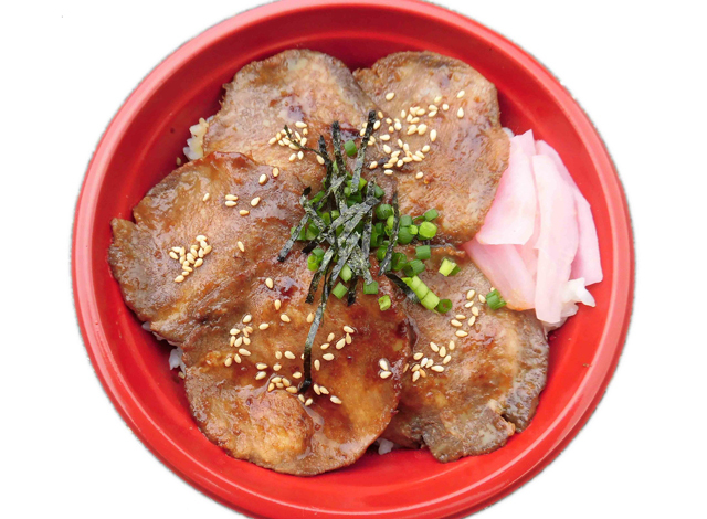 仙台牛タン丼 1,200円（バミューダ）…厳選した柔らか牛タンを使用した「牛タン丼」