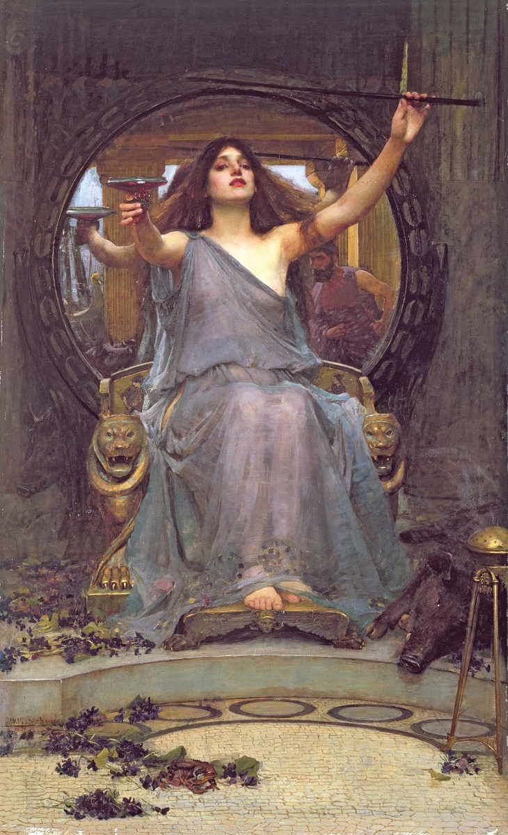 ジョン・ウィリアム・ウォーターハウス 《オデュッセウスに杯を差し出すキルケー》 1891年 油彩・カンヴァス オールダム美術館蔵 Image courtesy of Gallery Oldham