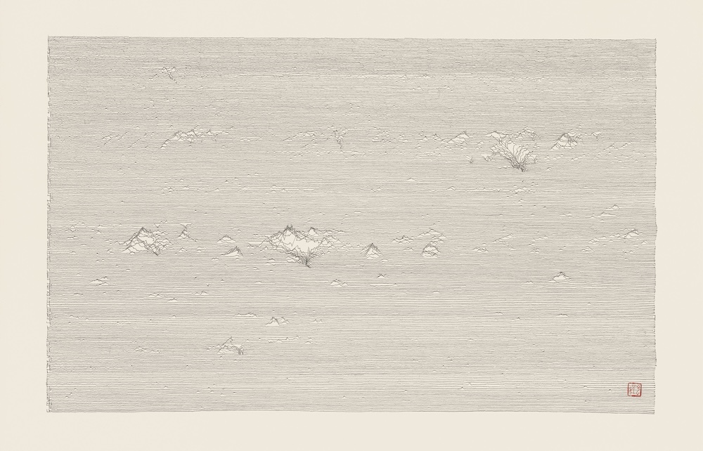《源氏物語書巻五十五帖「若菜 上」》59cm×94cm 2008年