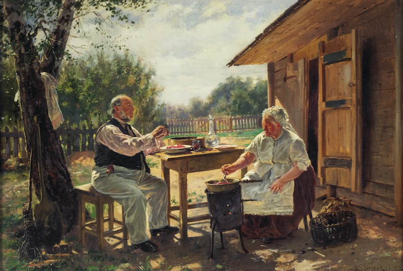 ウラジーミル・マコフスキー 《ジャム作り》 1876年 油彩・キャンヴァス (C) The State Tretyakov Gallery