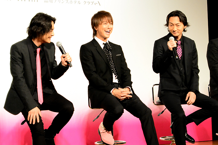 左から木村了、TAKAHIRO、波岡一喜 舞台「MOJO」製作発表記者会見