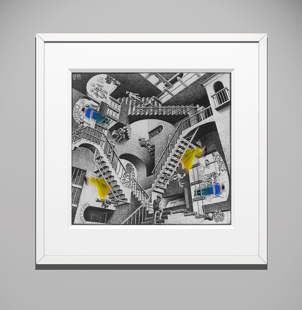 「ミラクル デジタル フュージョン」イメージ All M.C. Escher works (C) The M.C. Escher Company, The Netherlands. All rights reserved. www.mcescher.com