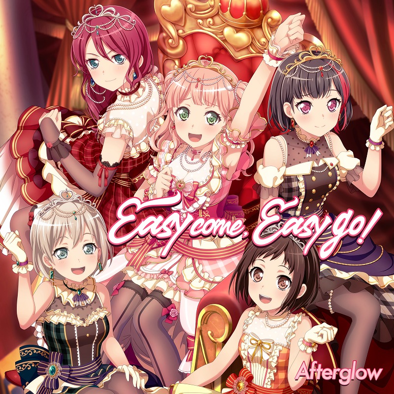 Afterglow「Easy come, Easy go！」ジャケット (C)BanG Dream! Project (C)Craft Egg Inc. (C)bushiroad All Rights Reserved.
