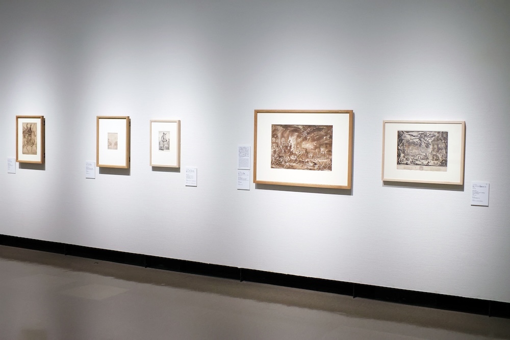 『スウェーデン国立美術館　素描コレクション展―ルネサンスからバロックまで』展示風景