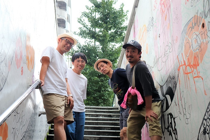 『バウムちゃんねる映画祭　シーズン２』写真左から森啓一朗、眼鏡太郎、永井秀樹、杉山ひこひこ