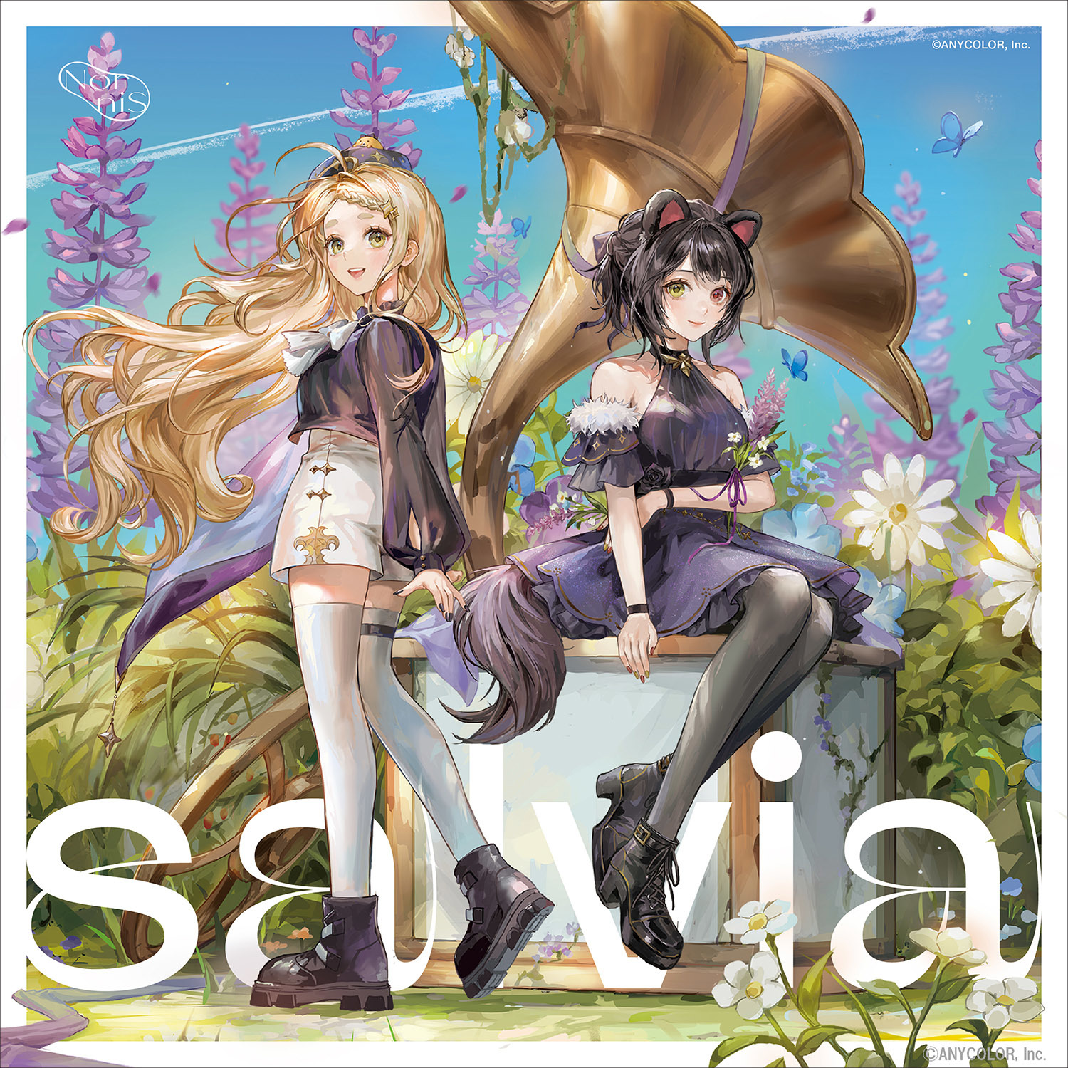 Nornis 2nd Single『salvia』ジャケット （c）ANYCOLOR, Inc.