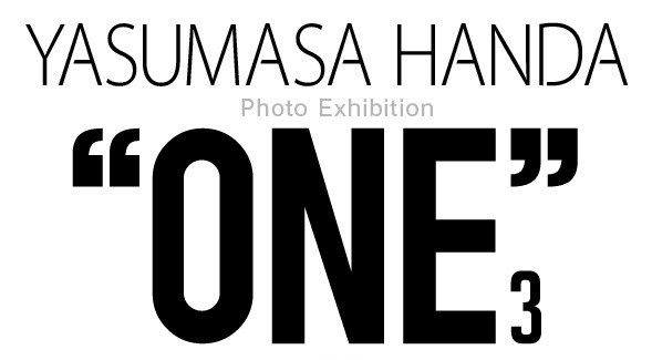 「YASUMASA HANDA PHOTO EXHIBITION "ONE3"」ロゴ