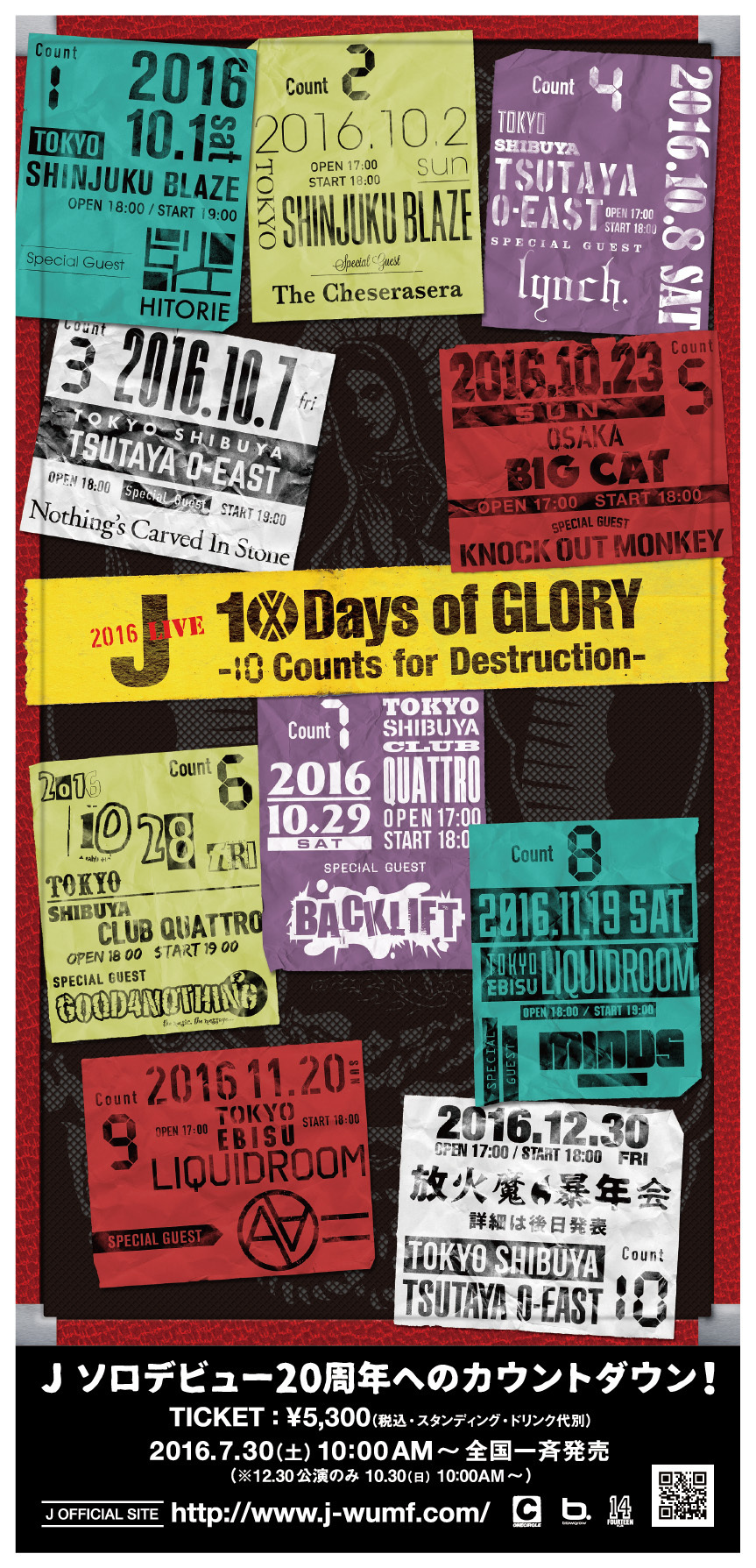 J 2016 LIVE 10 Days of GLORY -10 Counts for Destruction-