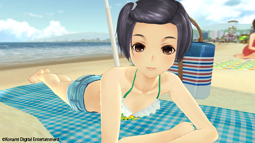 ビーチでお昼寝 (C)Konami Digital Entertainment