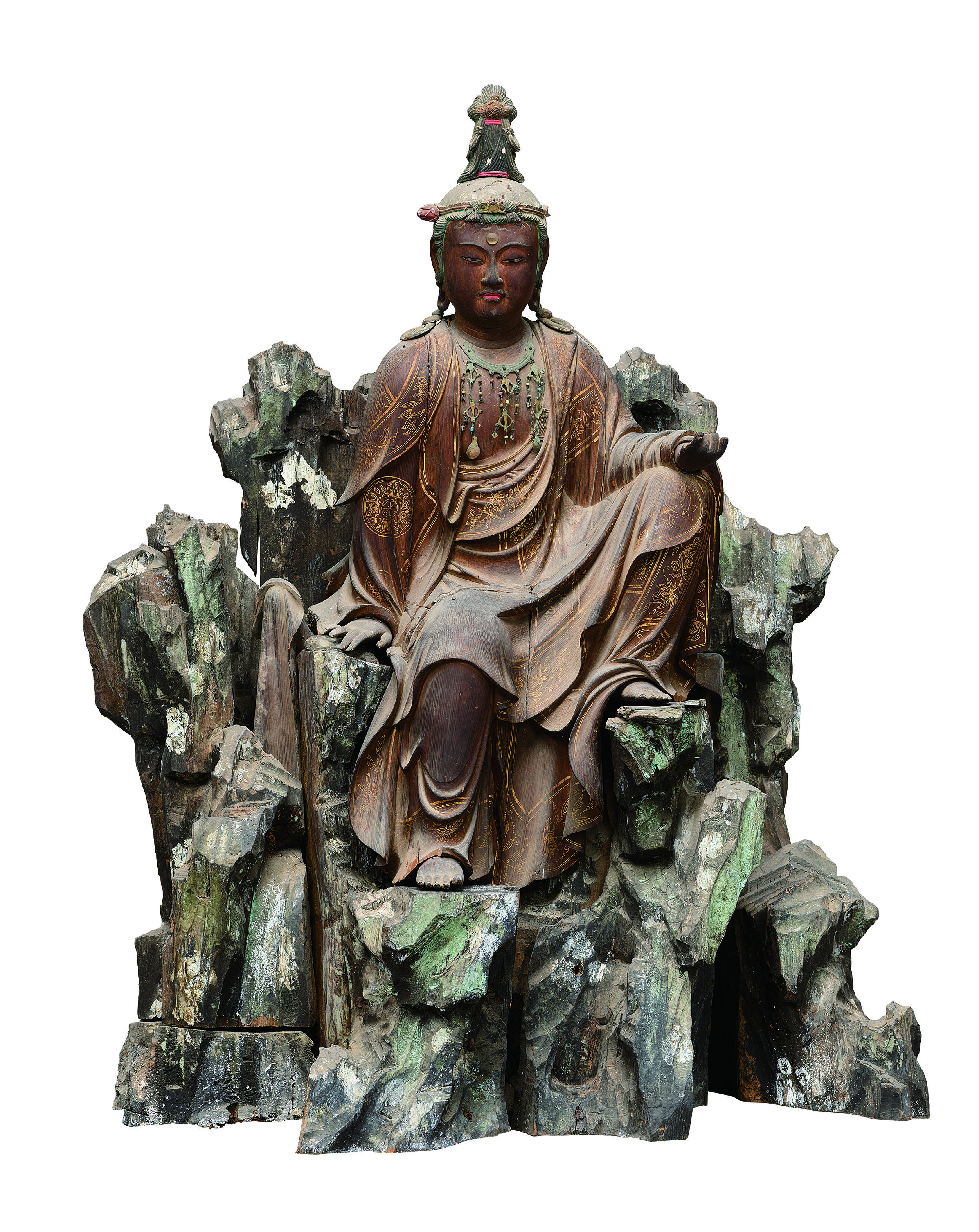 菩薩遊戯坐像（伝如意輪観音） 鎌倉時代・13世紀　愛媛・等妙寺蔵