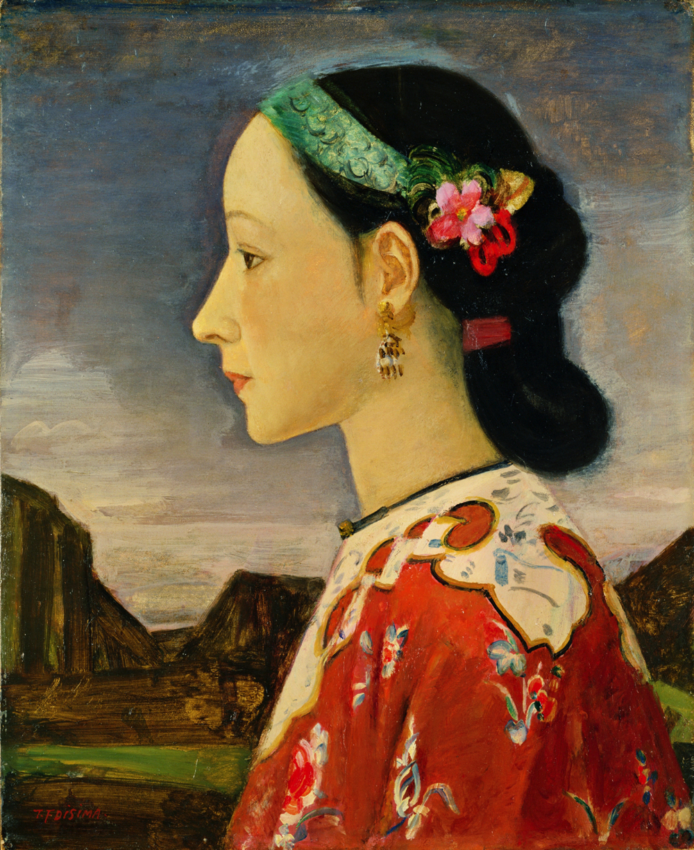 藤島武二《女の横顔》1926-1927（大正15-昭和2）年