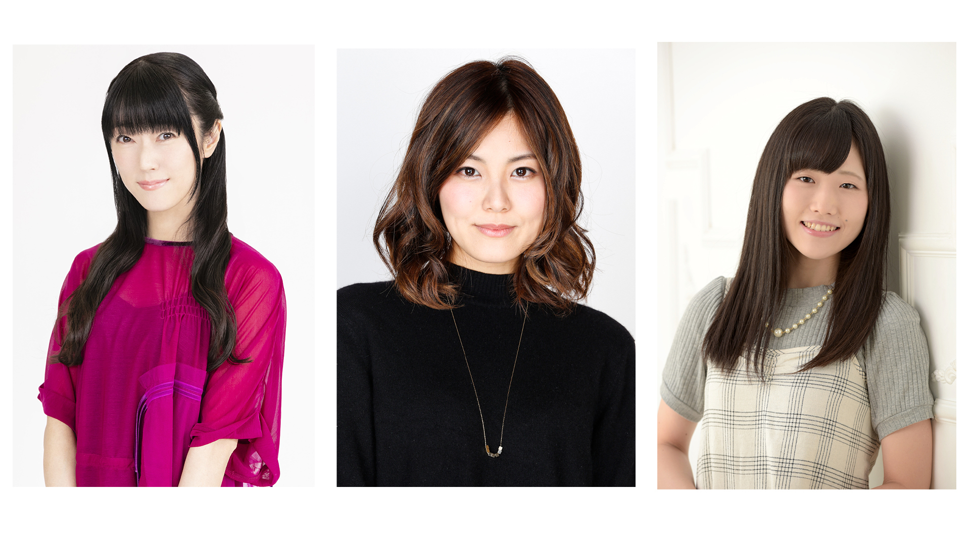 （左から）釘宮理恵さん、 金元寿子さん、 長谷川育美さん