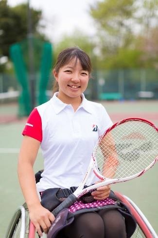 車いす女子テニス国内ランキング4位の田中愛美