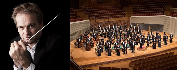 （左から）ジョナサン・ノット、東京交響楽団