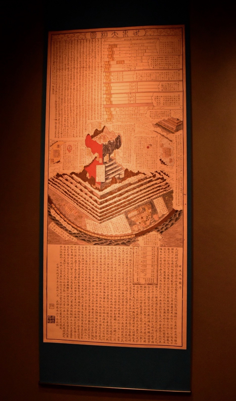 世界大相図（須弥山図）存統筆　バナー　原本：江戸時代　龍谷大学図書館