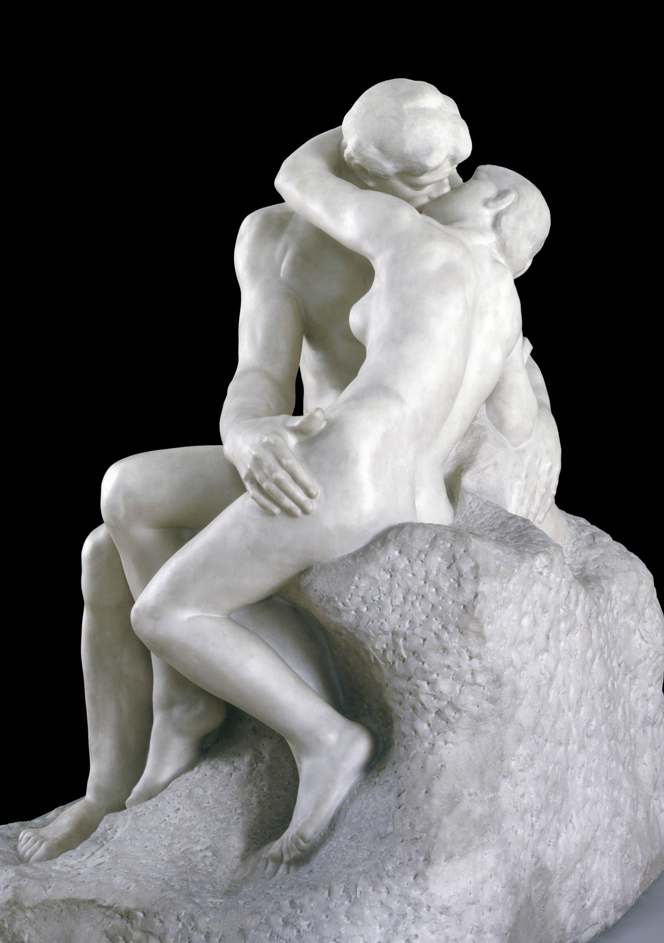 オーギュスト・ロダン 《接吻》 1901‐4年 ペンテリコン大理石 182.2×121.9×153cm
