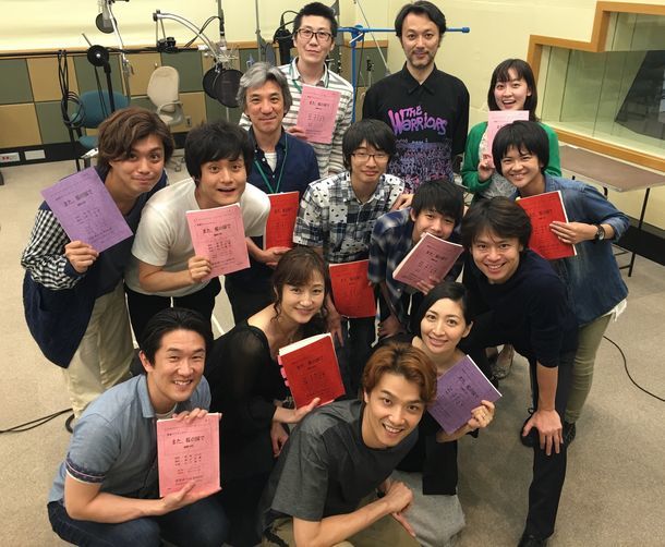 NHK-FM「青春アドベンチャー『また、桜の国で』」収録風景。（写真提供：NHK）