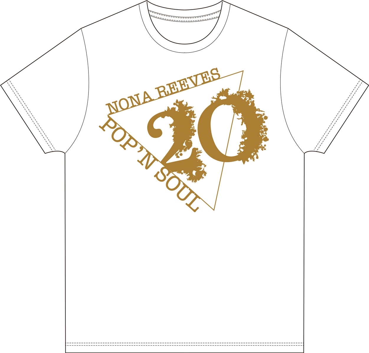 ノーナ・リーヴス 20周年記念デザイナーTシャツ「POP'N SOUL 20」