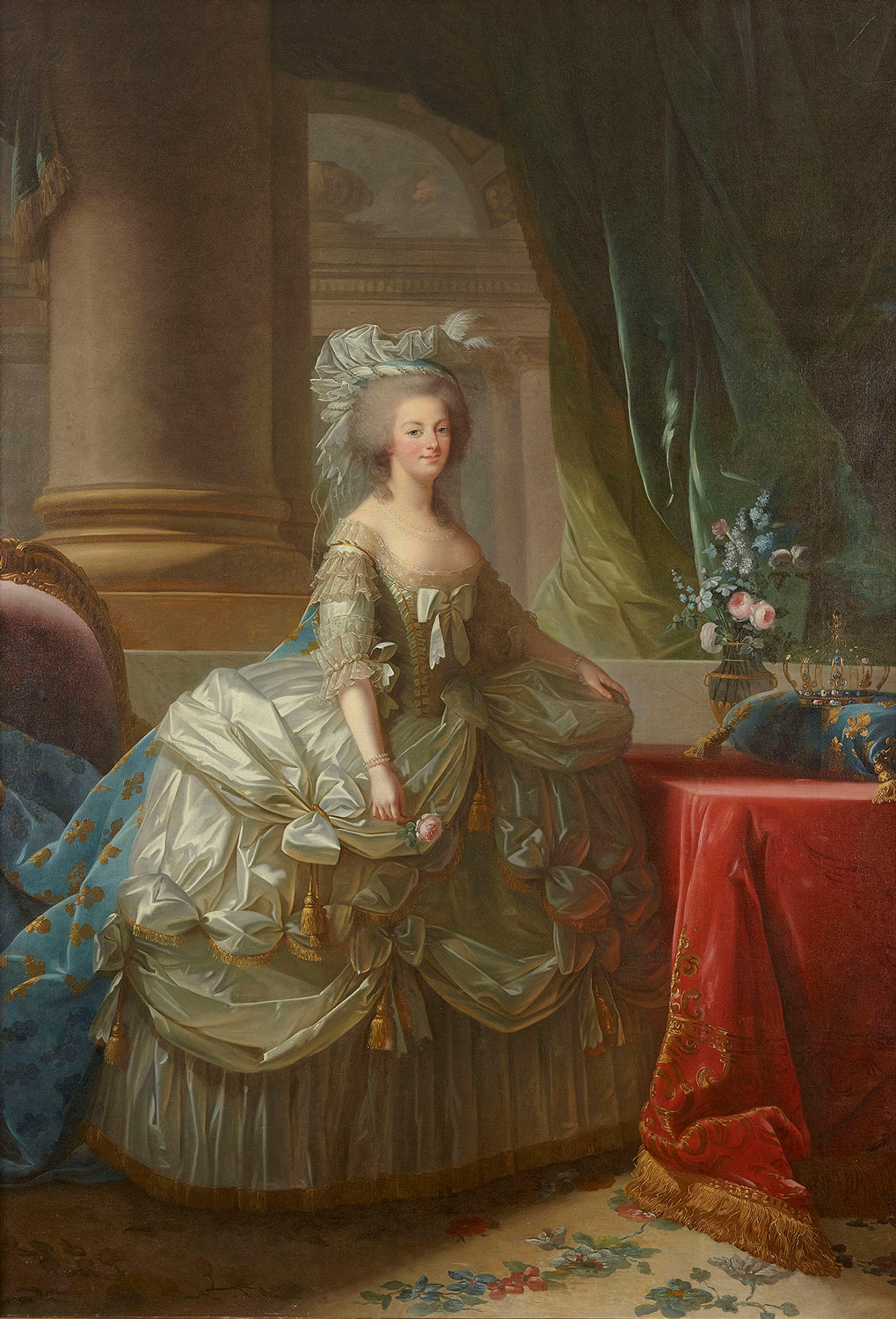 エリザベト=ルイーズ・ ヴィジェ・ル・ブラン『フランス王妃 マリー・アントワネット』1785年　ヴェルサイユ宮殿美術館