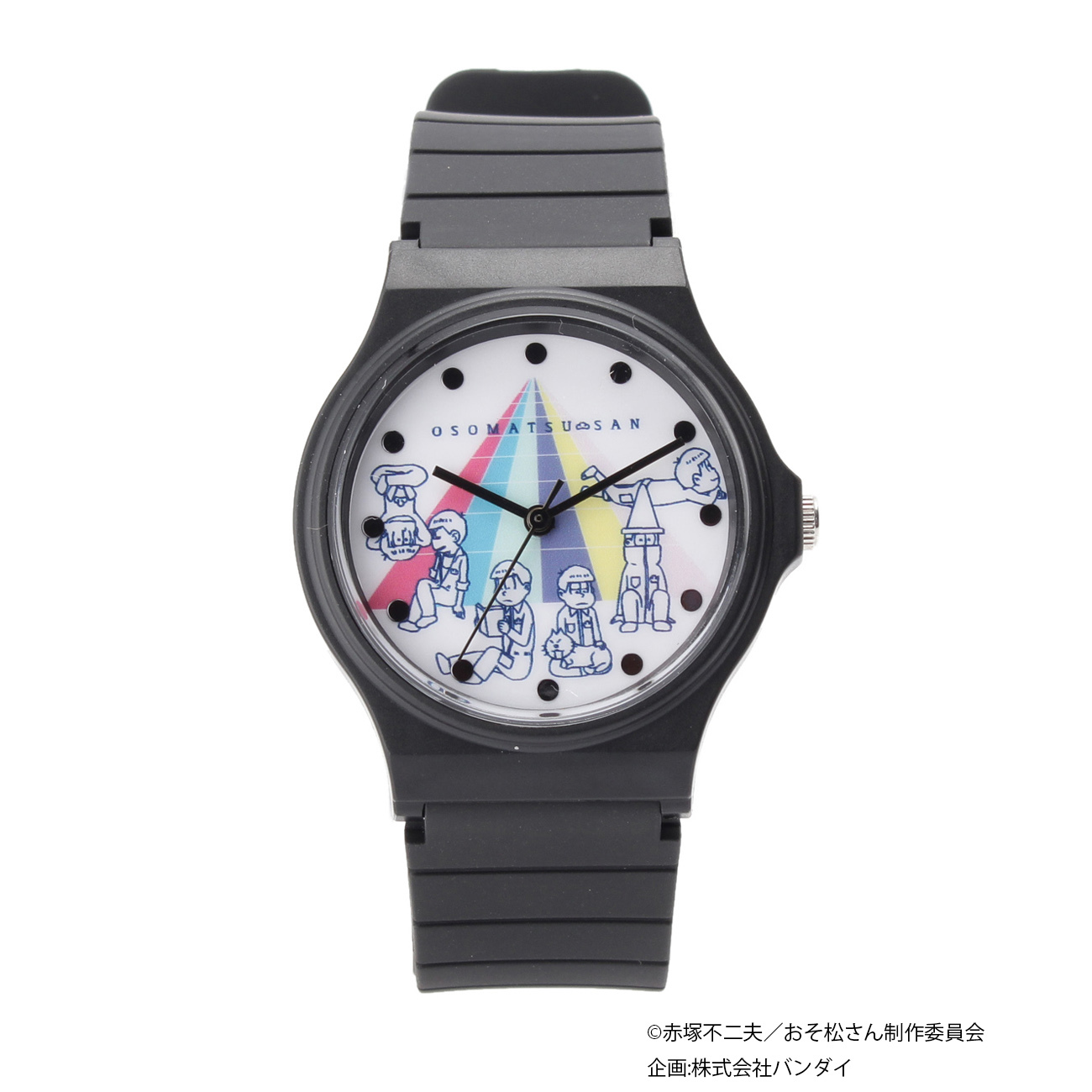 おそ松さん腕時計 ￥3,990/ブラック・ホワイト 