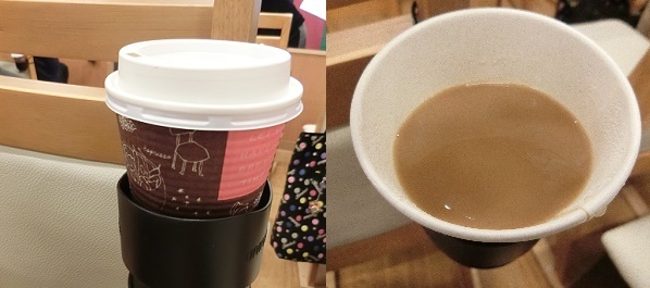 各座席にカップホルダーが付いているのが嬉しい。