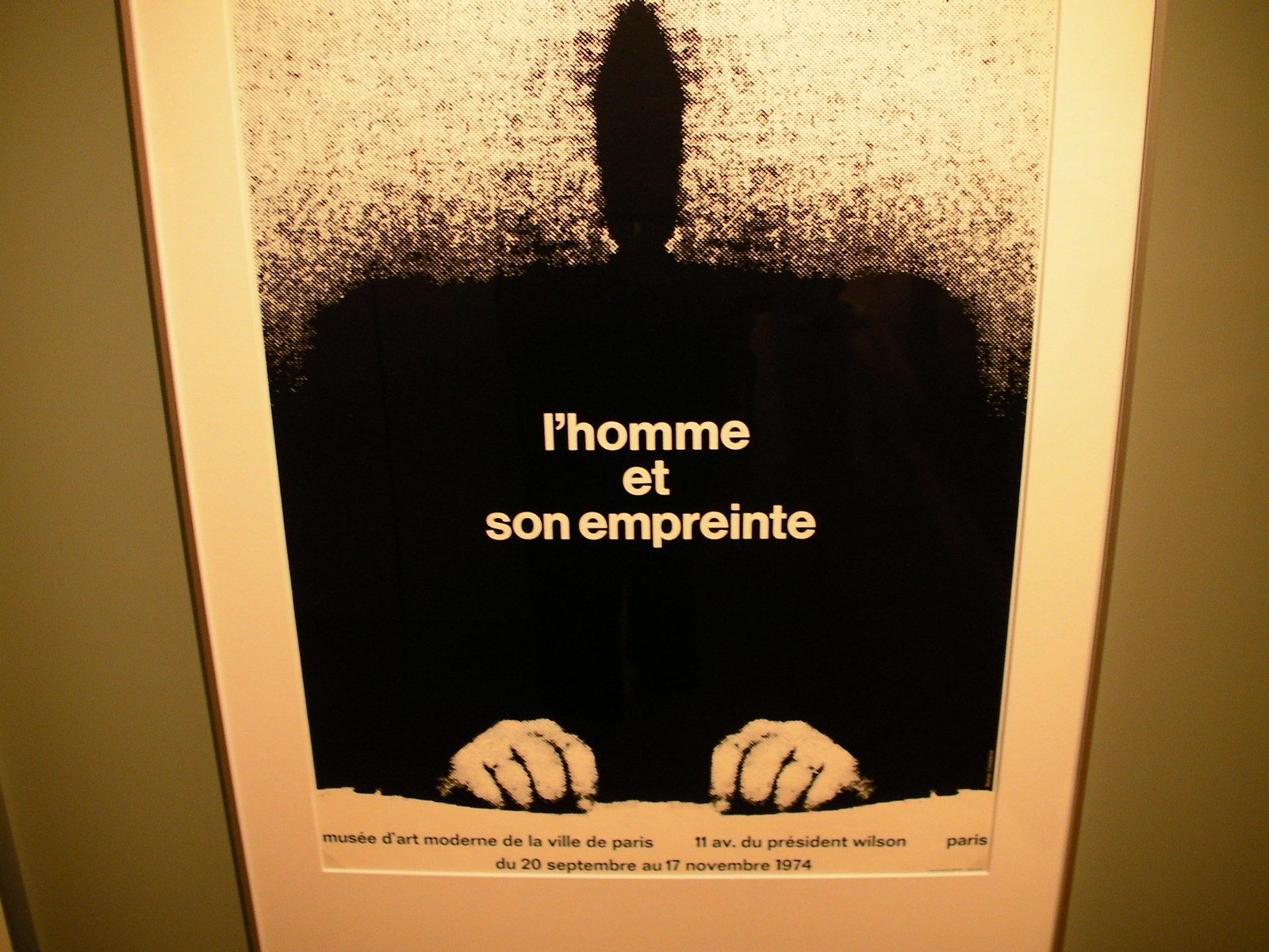 〈Exhibition Poster〉1974　男とその足跡/パリ市立近代美術館