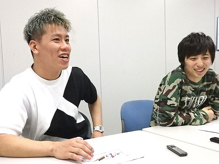 左から伊藤今人（梅棒）、千葉涼平（w-inds.）