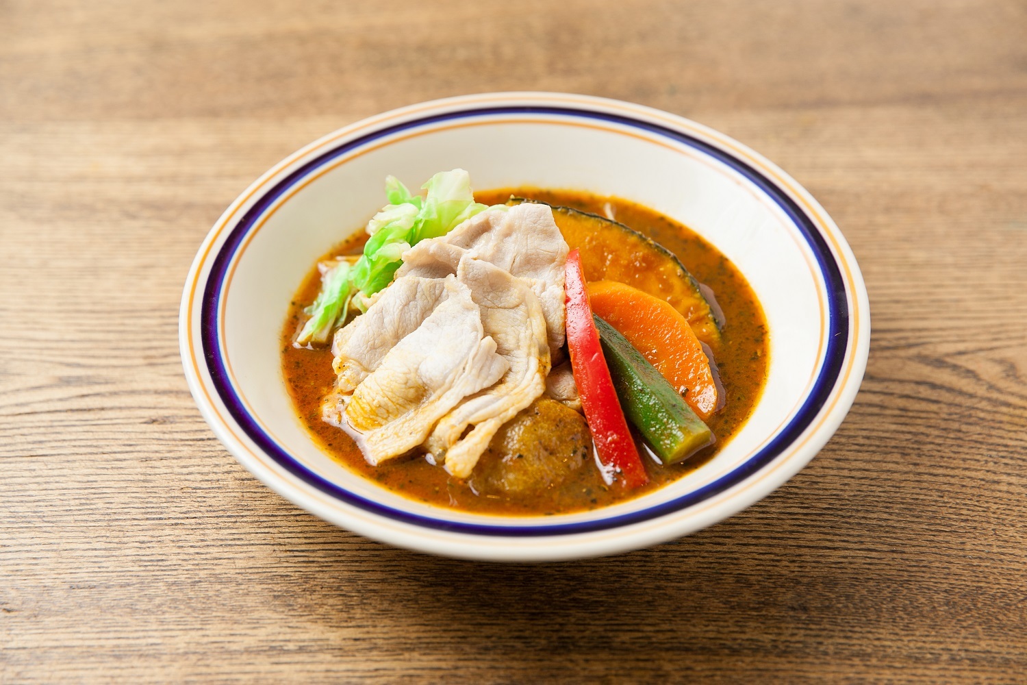 豚しゃぶとキャベツのスープカレー